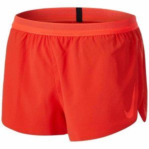 NIKE Men's AEROSWIFT 4” RUNNING SHORTS Red Crimson Split Size XL NEW